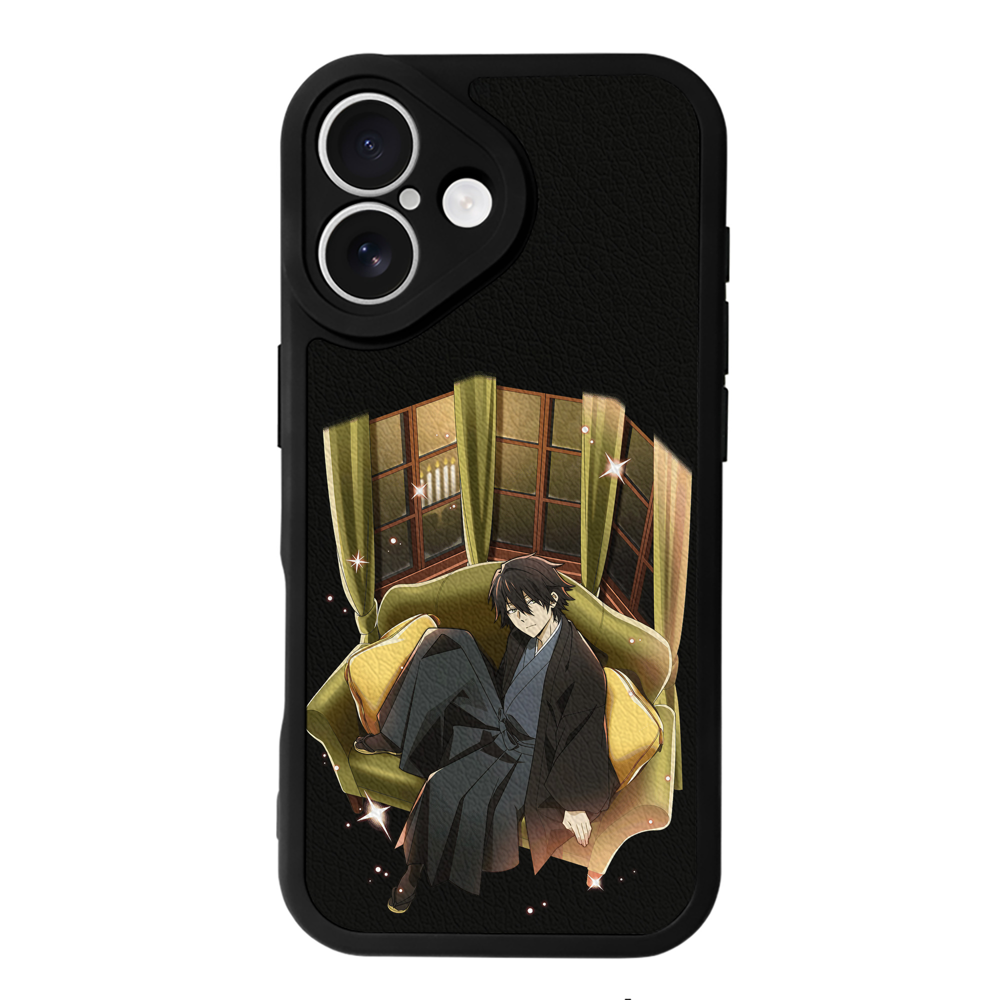 （画像用） 文豪ストレイドッグス Bungo Stray Dogs 【iPhone 16シリーズ対応】シリコンスマホケース（レザー調） 材質：シリコン